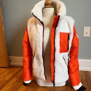 Sam. New York Two Toned Sherpa Bomber Style Jacket
